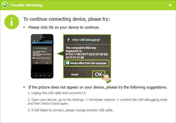 Allow USB Debugging Mode