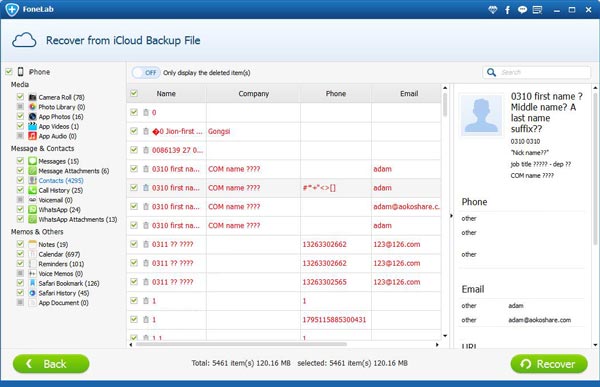 Recover Deleted iPhone Contacts from iCloud