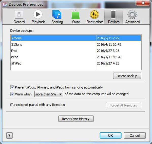 Recover Deleted iPhone Photos with iTunes